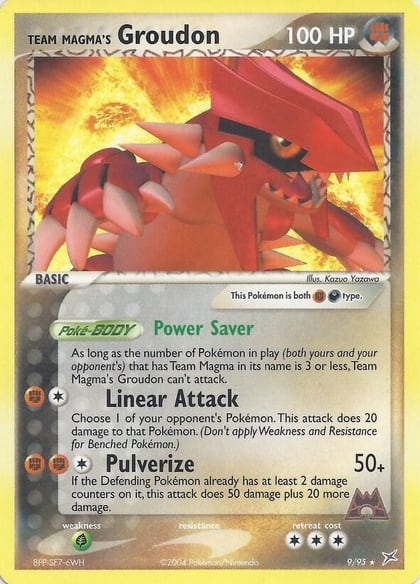 Team Magma's Groudon - 9/95 (EX Team Magma vs Team Aqua), Deck Exclusives 009/095