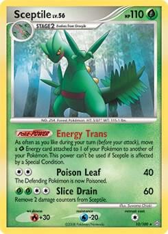 Sceptile - 10/100 (DP Stormfront), Deck Exclusives 010/100