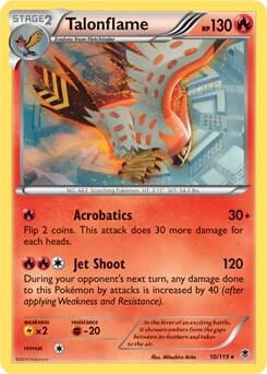 Talonflame - 10/119 (XY Phantom Forces), Deck Exclusives 010/119