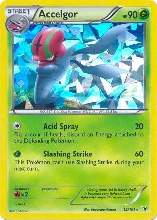Accelgor - 12/101 (Cracked Ice Holo), Deck Exclusives 012/101