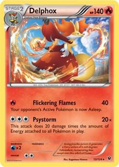 Delphox - 13/124 (XY Fates Collide), Deck Exclusives 013/124