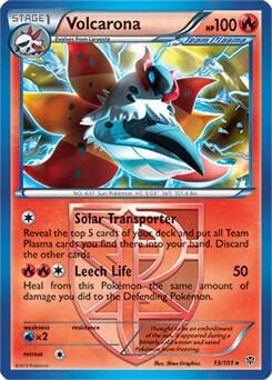 Volcarona - 13/101 (BW Plasma Blast), Deck Exclusives 013/101