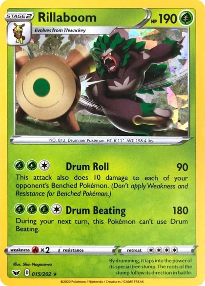 Rillaboom - 015/202 (Cracked Ice Holo), Deck Exclusives 015/202