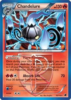 Chandelure - 16/116 (BW Plasma Freeze), Deck Exclusives 016/116