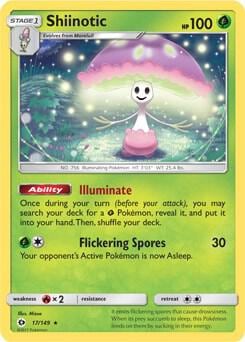 Shiinotic - 17/149 (SM Base Set), Deck Exclusives 017/149