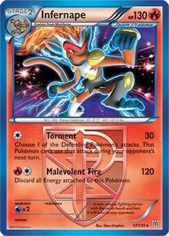 Infernape - 17/135 (BW Plasma Storm), Deck Exclusives 017/135