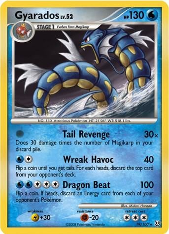 Gyarados - 19/100 (DP Stormfront), Deck Exclusives 019/100