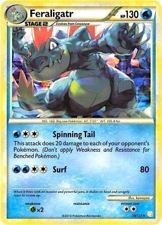 Feraligatr - 20/123 (Cracked Ice Holo), Deck Exclusives 020/123