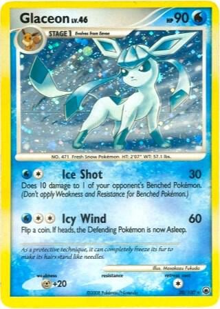 Glaceon - 20/100 (DP Majestic Dawn), Deck Exclusives 020/100