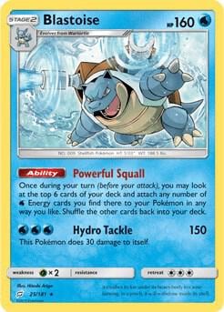 Blastoise - 25/181 (Cracked Ice Holo), Deck Exclusives 025/181