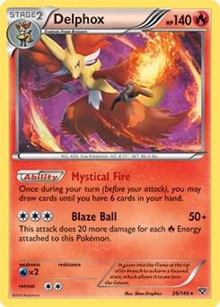 Delphox - 26/146 (XY Base Set), Deck Exclusives 026/146
