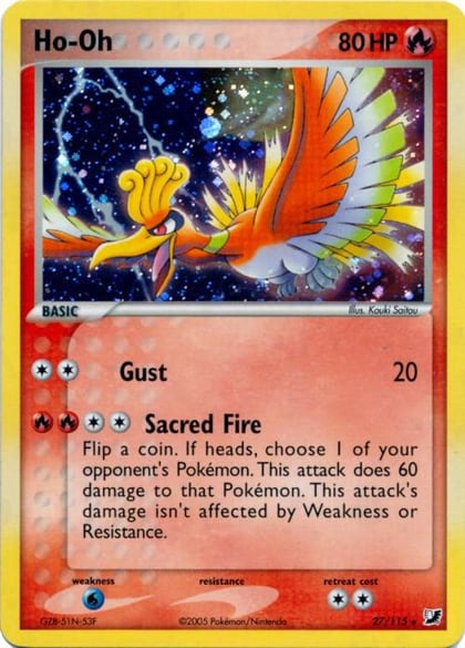 Ho-Oh - 27/115 (Cosmos Holo), Deck Exclusives 027/115