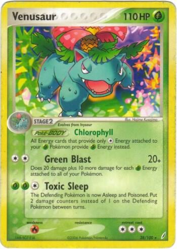 Venusaur - 28/100 (EX Crystal Guardians), Deck Exclusives 028/100