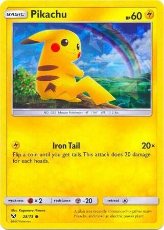 Pikachu - 28/73 (Cracked Ice Holo), Deck Exclusives 028/073
