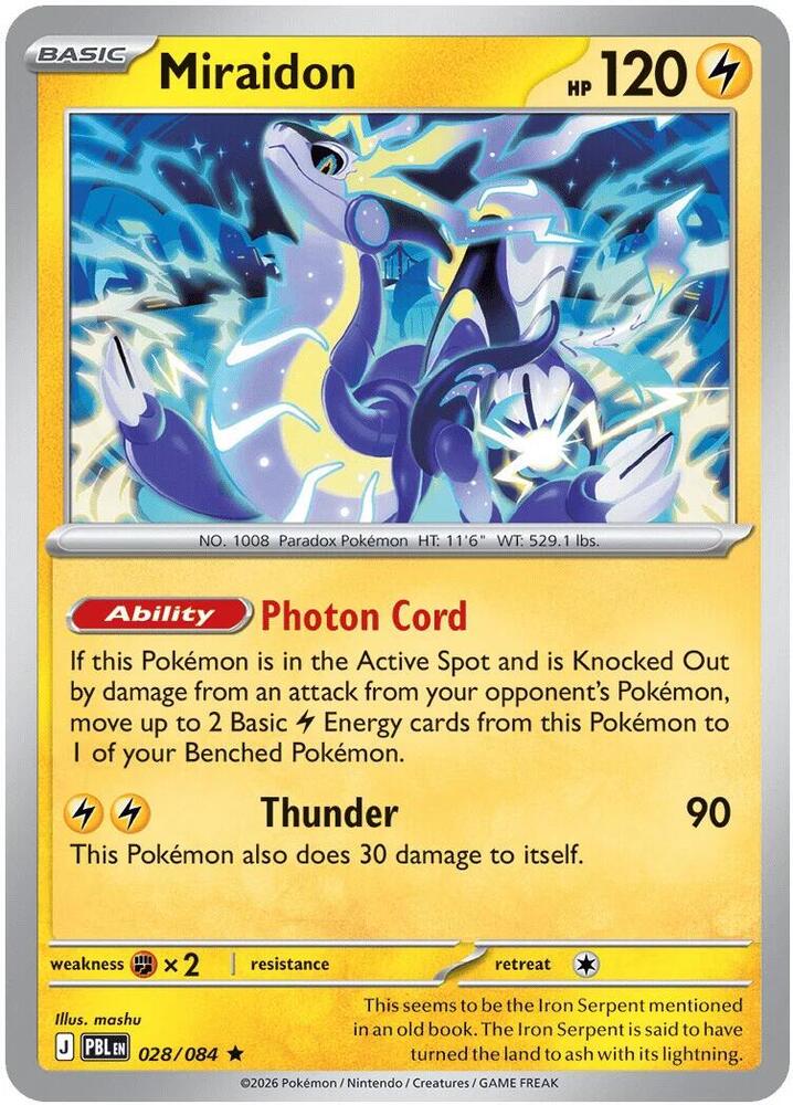 Miraidon - 028/084 (Non-Holo), Deck Exclusives 028/084
