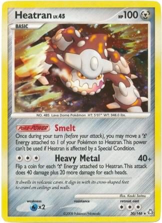 Heatran - 30/146 (DP Legends Awakened), Deck Exclusives 030/146