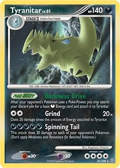 Tyranitar - 30/100 (DP Stormfront), Deck Exclusives 030/100