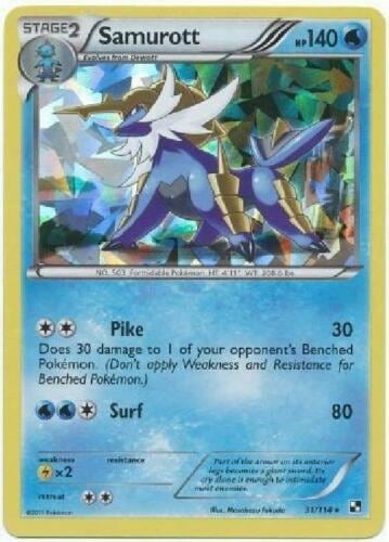 Samurott - 31/114 (Cracked Ice Holo), Deck Exclusives 031/114
