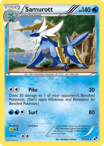 Samurott - 31/114, Deck Exclusives 031/114
