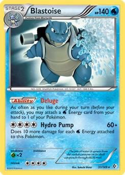 Blastoise - 31/149 (Non-Holo), Deck Exclusives 031/149