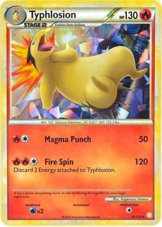 Typhlosion - 32/123 (Cracked Ice Holo), Deck Exclusives 032/123