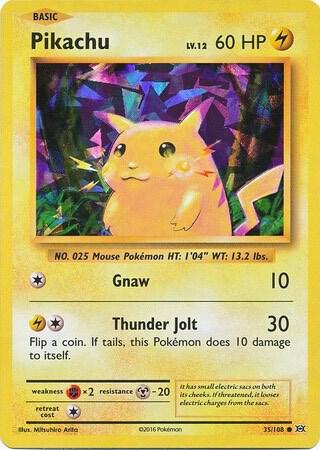 Pikachu - 35/108 (Cracked Ice Holo), Deck Exclusives 035/108