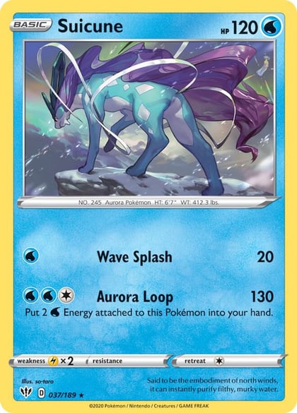 Suicune - 37/189, Deck Exclusives 037/189