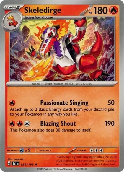 Skeledirge, Deck Exclusives 038/198