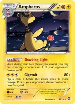Ampharos - 40/114 (XY Steam Siege), Deck Exclusives 040/114