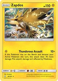 Zapdos - 40/181, Deck Exclusives 040/181