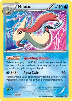 Milotic - 44/160 (XY Primal Clash), Deck Exclusives 044/160
