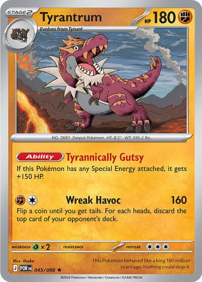 Tyrantrum - 047/088 (Non-Holo), Deck Exclusives 045/088