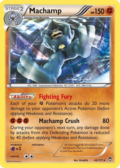 Machamp - 46/111 (XY Furious Fists), Deck Exclusives 046/111