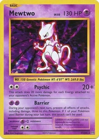 Mewtwo - 51/108 (Cracked Ice Holo), Deck Exclusives 051/108