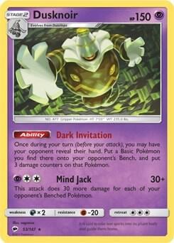 Dusknoir - 53/147 (SM Burning Shadows), Deck Exclusives 053/147
