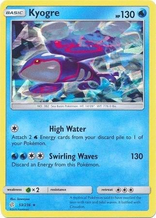 Kyogre - 53/236 (Cracked Ice Holo), Deck Exclusives 053/236