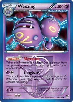 Weezing - 58/135 (BW Plasma Storm), Deck Exclusives 058/135