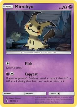 Mimikyu - 58/145 (SM Guardians Rising), Deck Exclusives 058/145