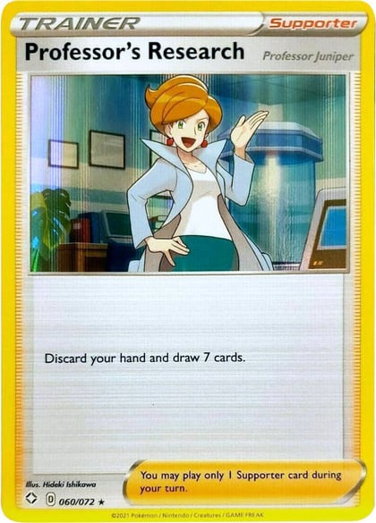Professor's Research [Professor Juniper] - 060/072 (Line Holo), Deck Exclusives 060/072