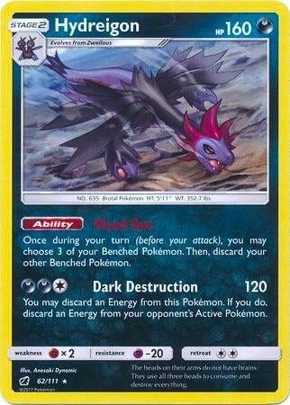 Hydreigon - 62/111 (Cracked Ice Holo), Deck Exclusives 062/111