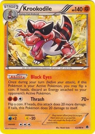 Krookodile - 62/98 (BW Emerging Powers), Deck Exclusives 062/098