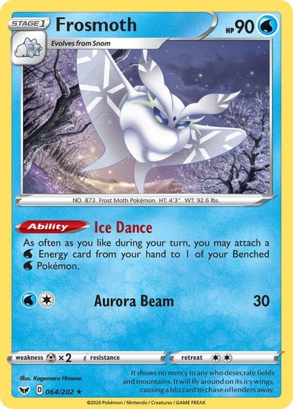 Frosmoth - 064/202 (Non-Holo), Deck Exclusives 064/202