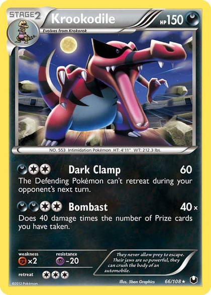 Krookodile - 66/108, Deck Exclusives 066/108