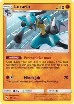 Lucario - 67/156 (SM Ultra Prism), Deck Exclusives 067/156