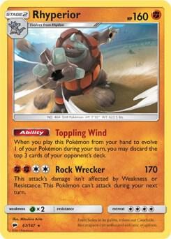Rhyperior - 67/147 (SM Burning Shadows), Deck Exclusives 067/147
