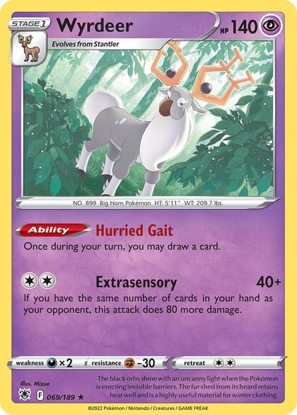 Wyrdeer - 069/189, Deck Exclusives 069/189