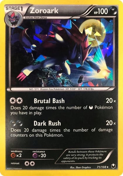 Zoroark - 71/108 (Cracked Ice Holo), Deck Exclusives 071/108