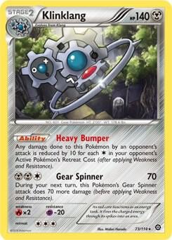 Klinklang - 73/114 (XY Steam Siege), Deck Exclusives 073/114