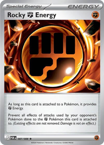 Rocky Fighting Energy - 087/088 (Non-Holo), Deck Exclusives 087/088