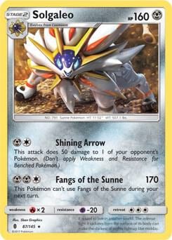 Solgaleo - 87/145 (SM Guardians Rising), Deck Exclusives 087/145